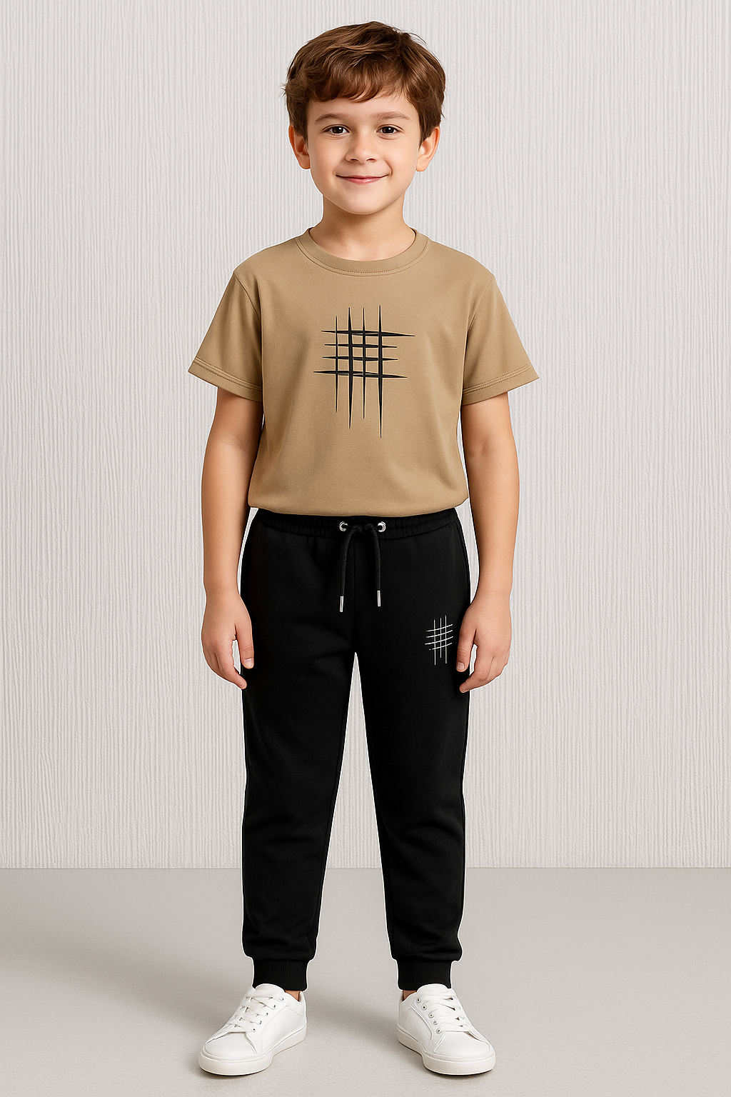 Chex Printed Top Bottom Set For Boys