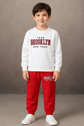 Brooklyn printed Full Sleeved Top Bottom Set For Boys