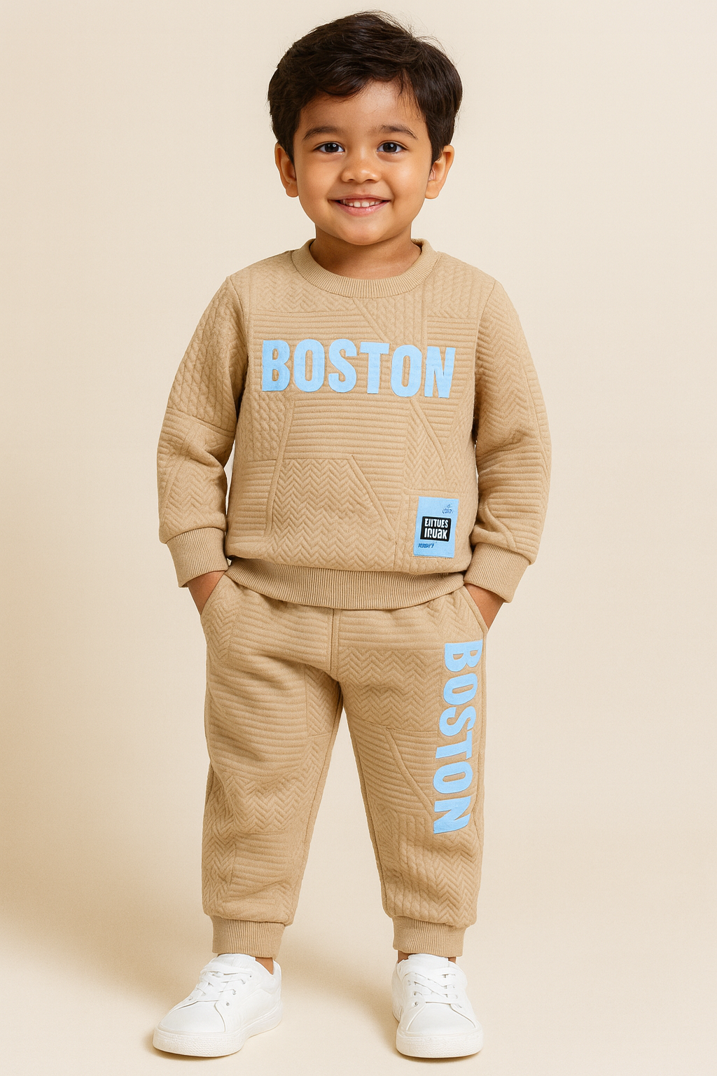 Boston Printed Top Bottom Set for Boys & Girls
